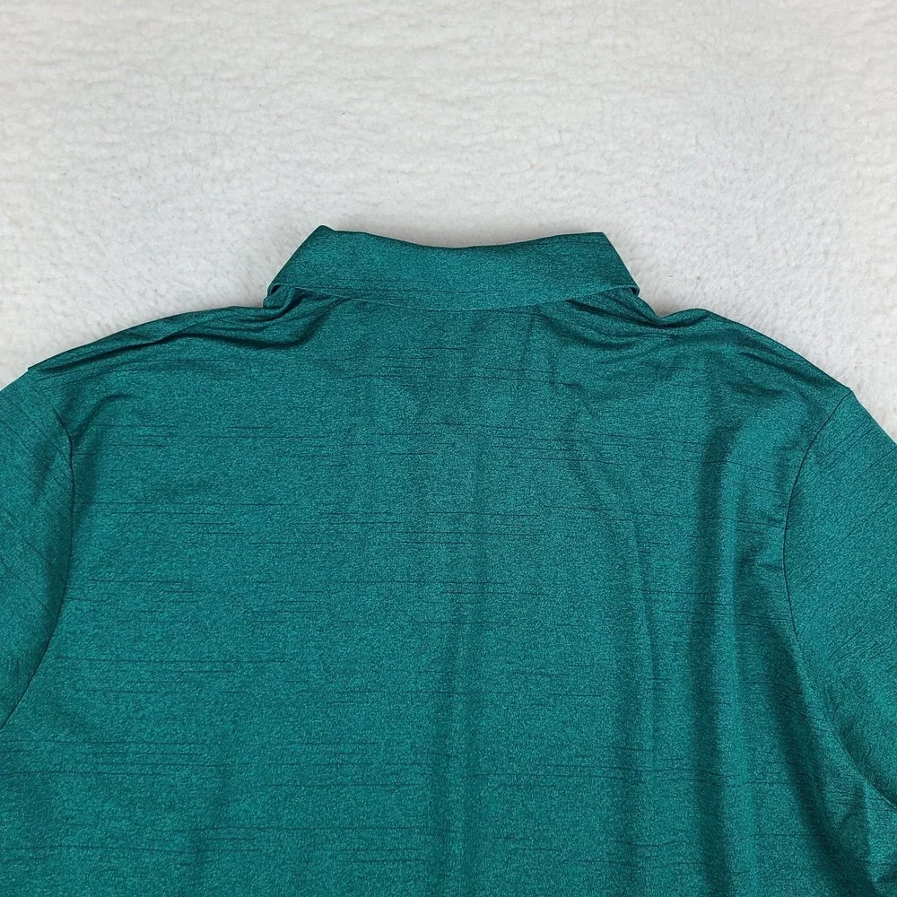 Nike Golf Polo Shirt Mens XL Dark Green Dri Fit Performance Short Sleeve